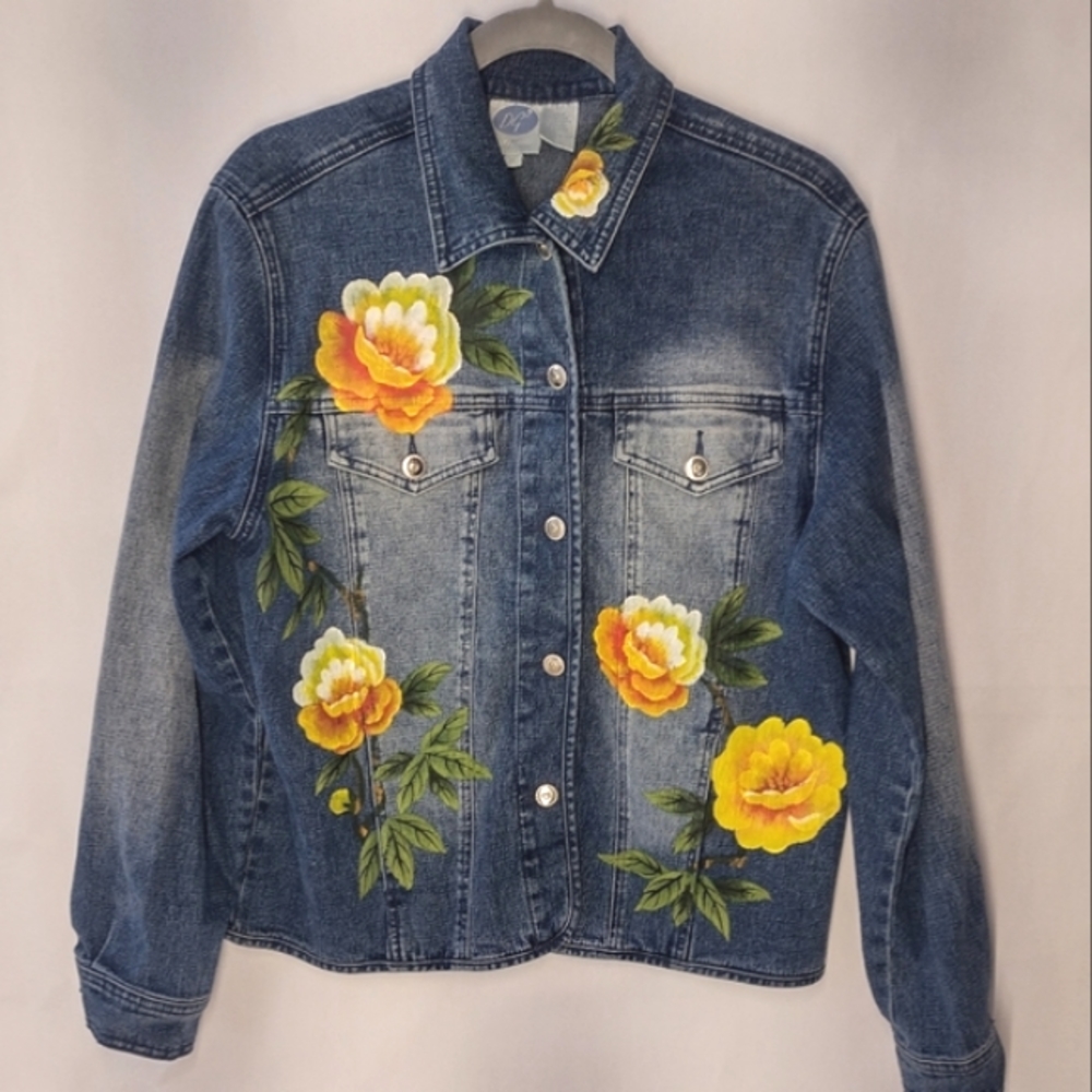 Hand painted denim jacket